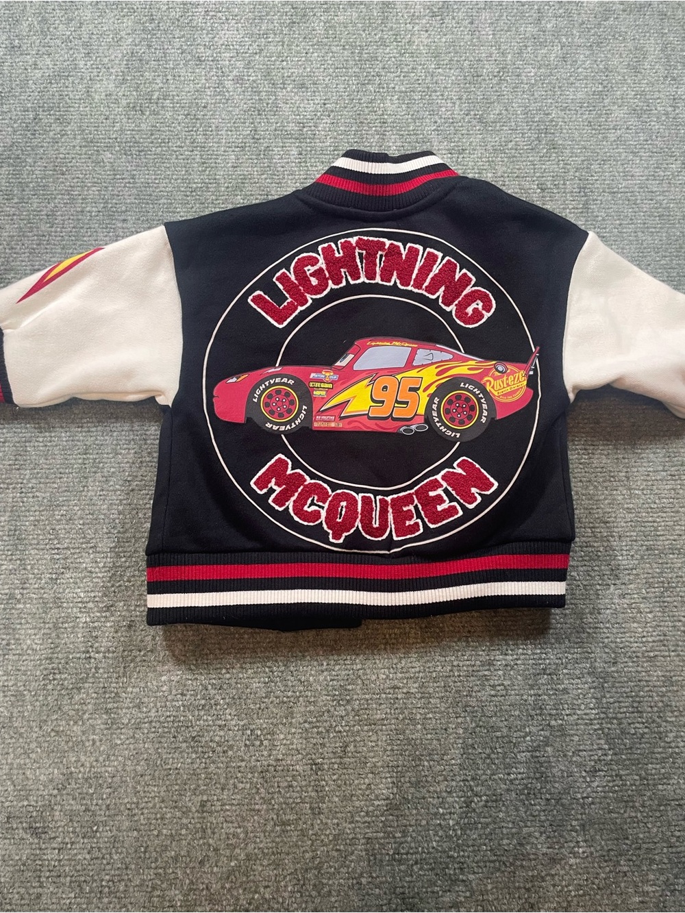 Disney Lightning McQueen Black, Red & White Kids Jacket
